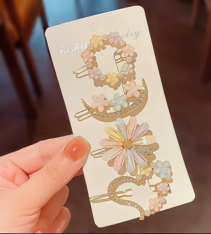 Fancy Korean Hair Pins – 4 Elegant Designs